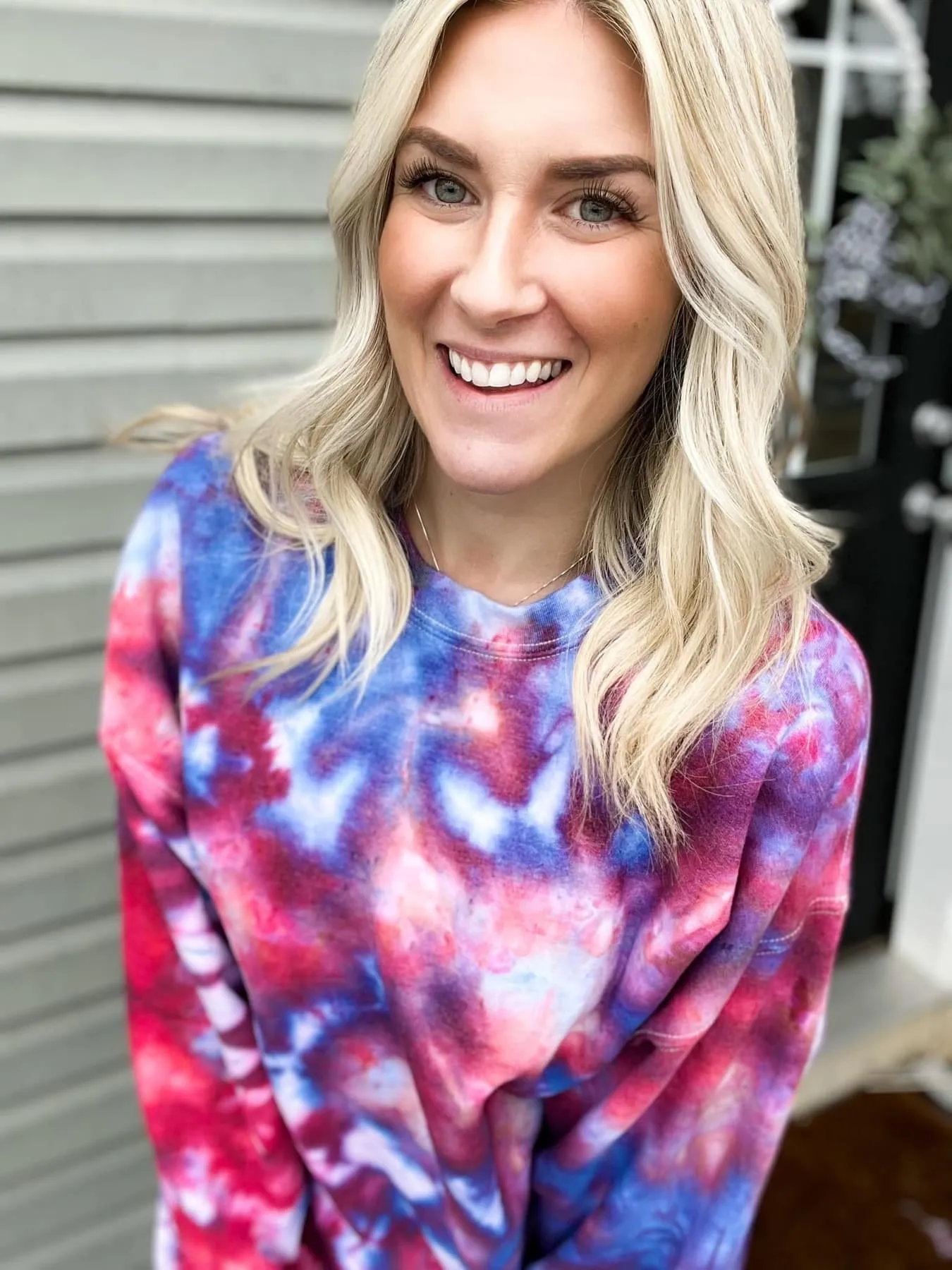Red, White and Blue Ice Dye