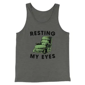 Resting My Eyes Funny Men/Unisex Tank Top