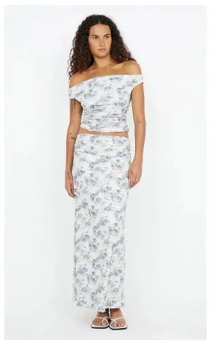 Riva Off Shoulder Top - Porcelain Rose