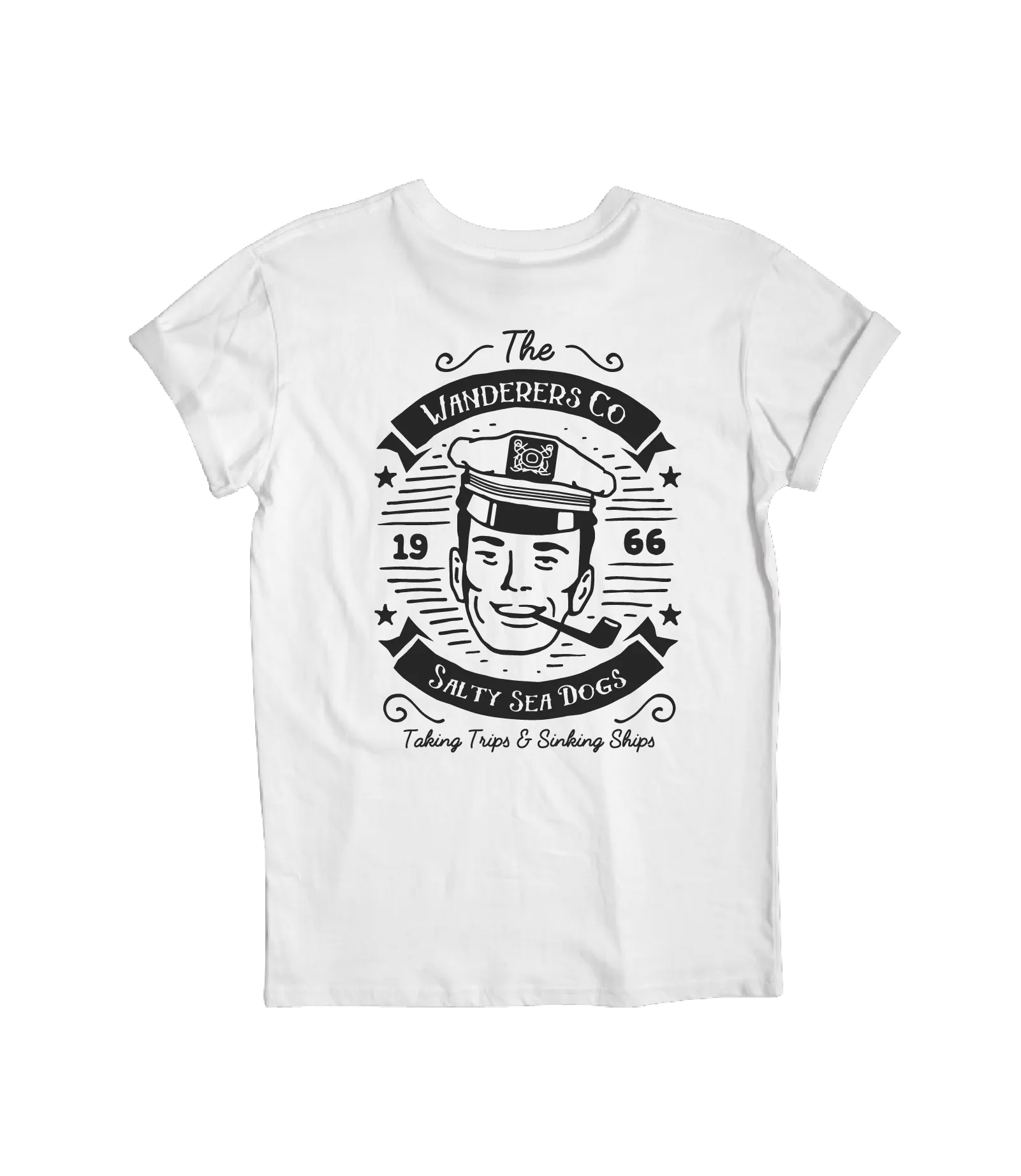 Salty Sea Dogs Tee - White