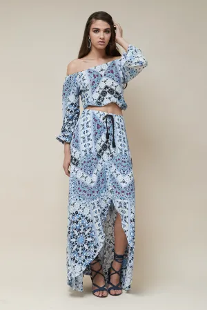 Sea Jewel Off-Shoulder Top