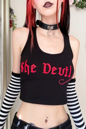She Devil Crop Tank Top