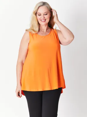 Sheryl Swing Sleeveless Top - Orange - 27561