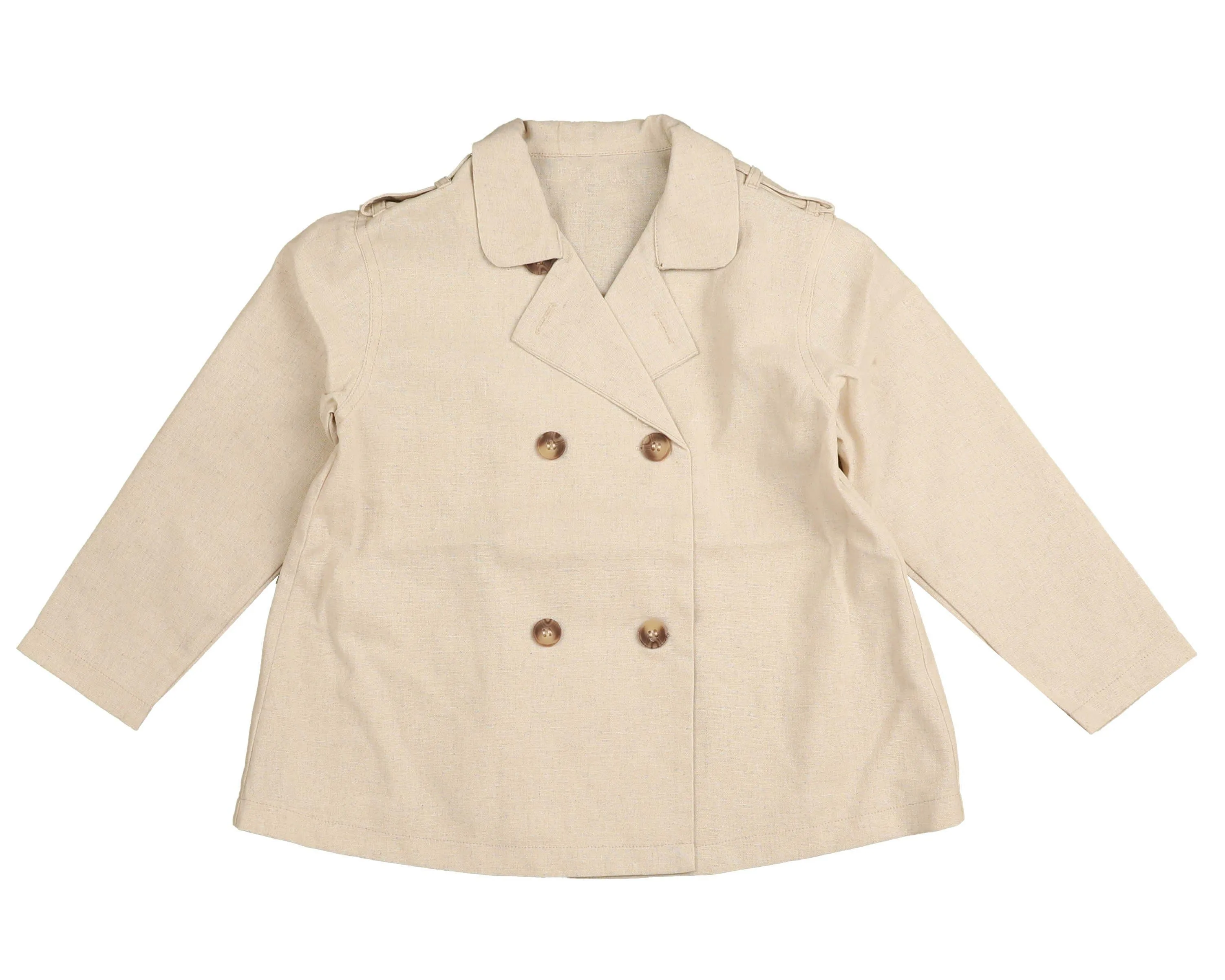 Shoulder tab trench beige shirt by Belati