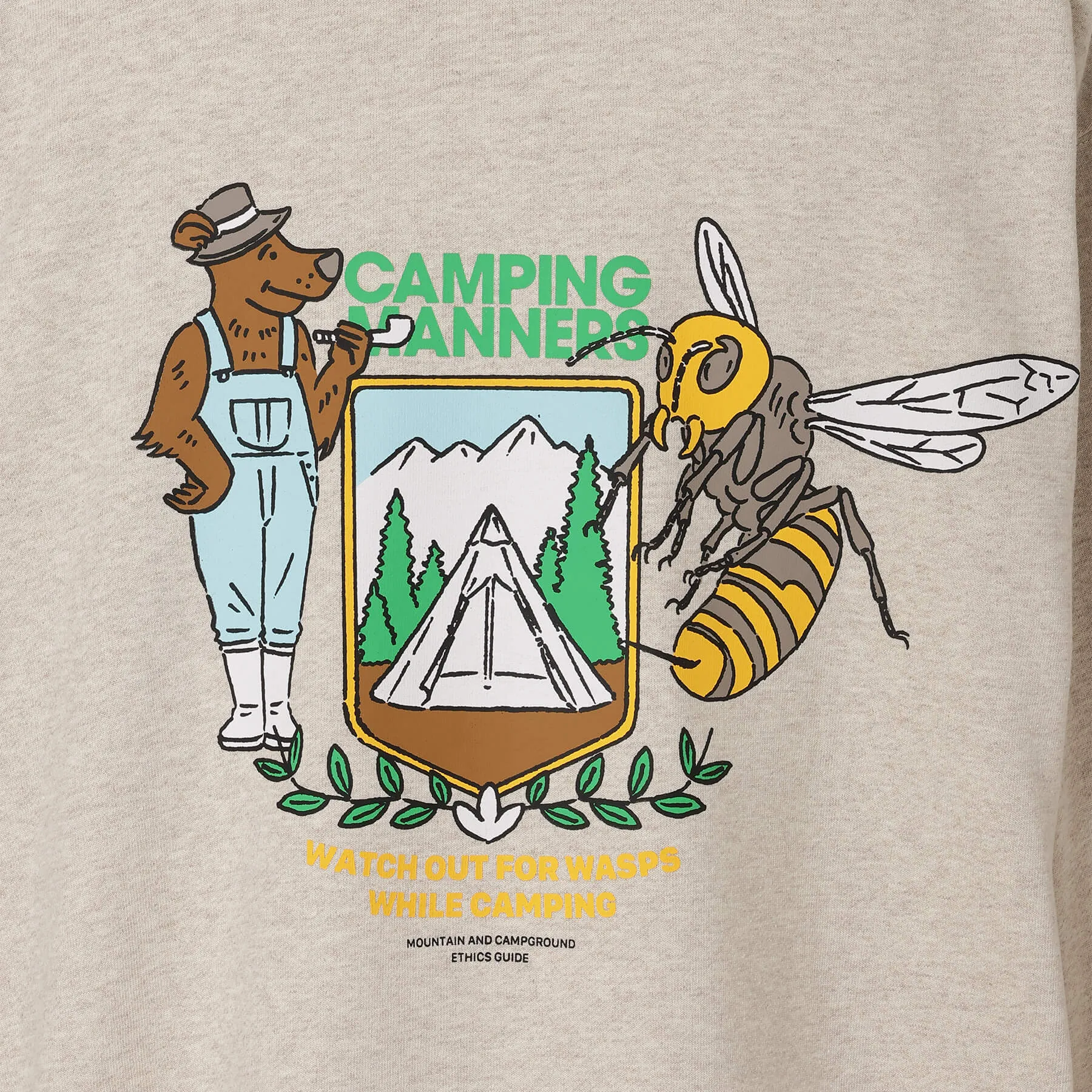 【SPECIAL PRICE】ECO HYBRID CAMPING MANNERS WASPS SWEATSHIRT(UNISEX)