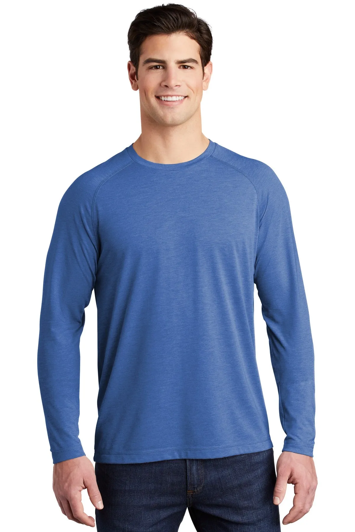 Sport-Tek ¨ PosiCharge ¨ Long Sleeve Tri-Blend Wicking Raglan Tee ST400LS