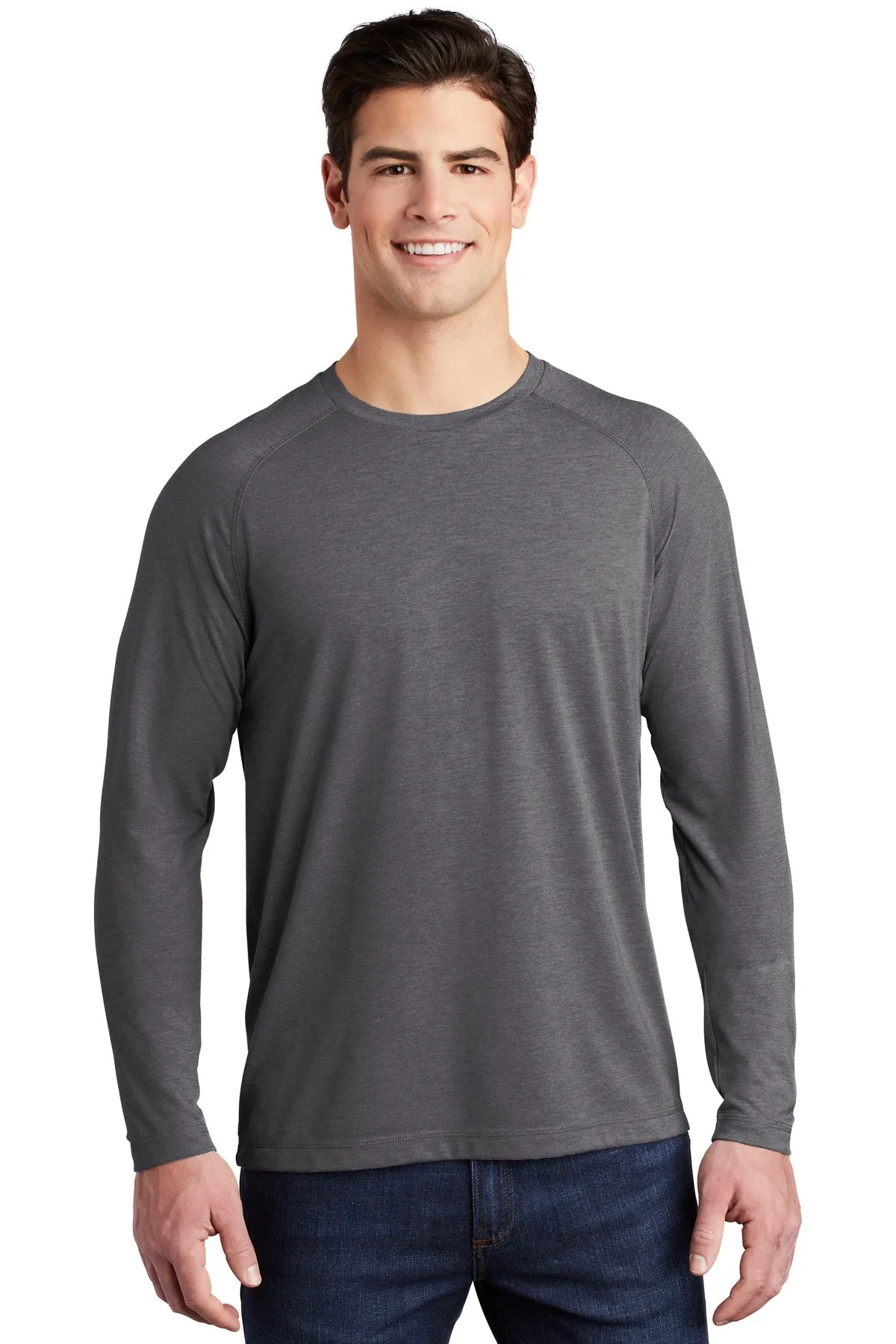 Sport-Tek ¨ PosiCharge ¨ Long Sleeve Tri-Blend Wicking Raglan Tee ST400LS