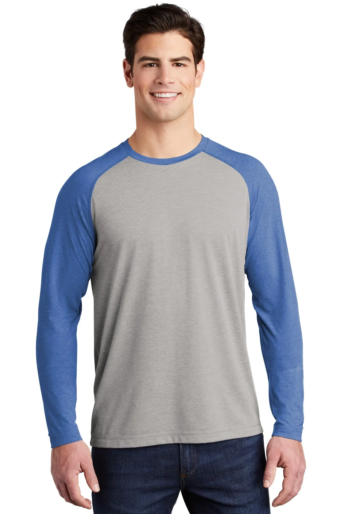 Sport-Tek ¨ PosiCharge ¨ Long Sleeve Tri-Blend Wicking Raglan Tee ST400LS