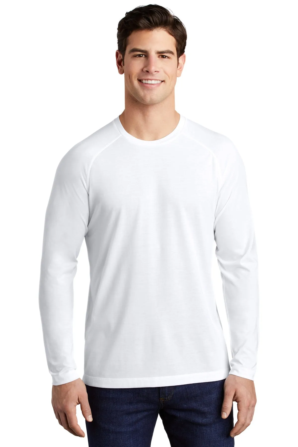 Sport-Tek ¨ PosiCharge ¨ Long Sleeve Tri-Blend Wicking Raglan Tee ST400LS