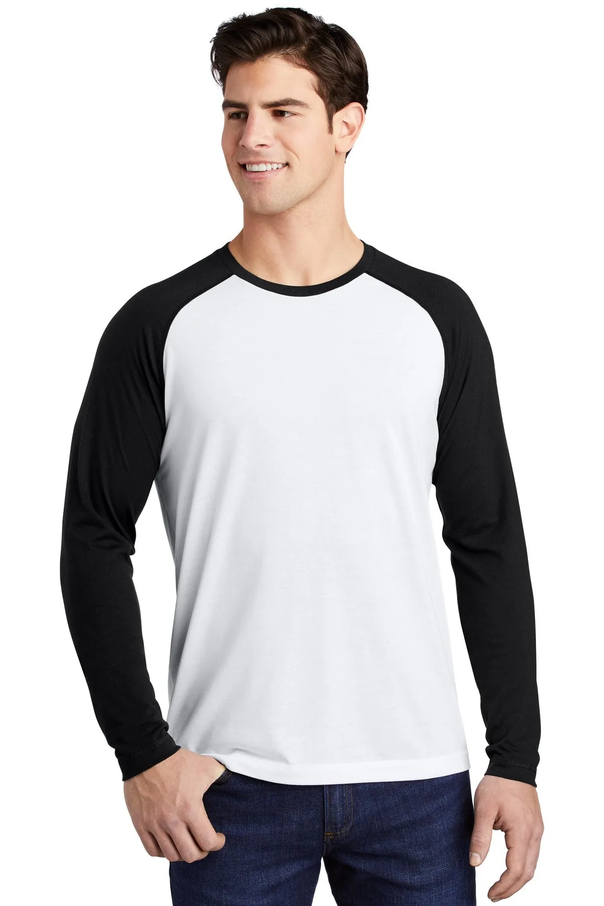 Sport-Tek ¨ PosiCharge ¨ Long Sleeve Tri-Blend Wicking Raglan Tee ST400LS