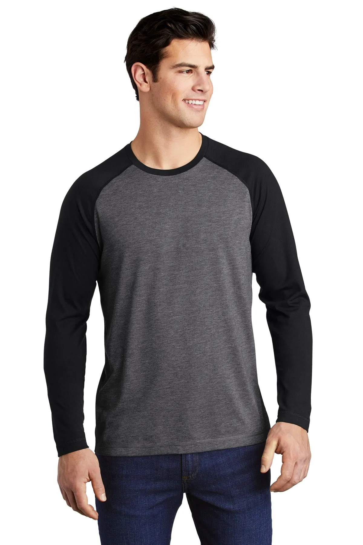 Sport-Tek ¨ PosiCharge ¨ Long Sleeve Tri-Blend Wicking Raglan Tee ST400LS