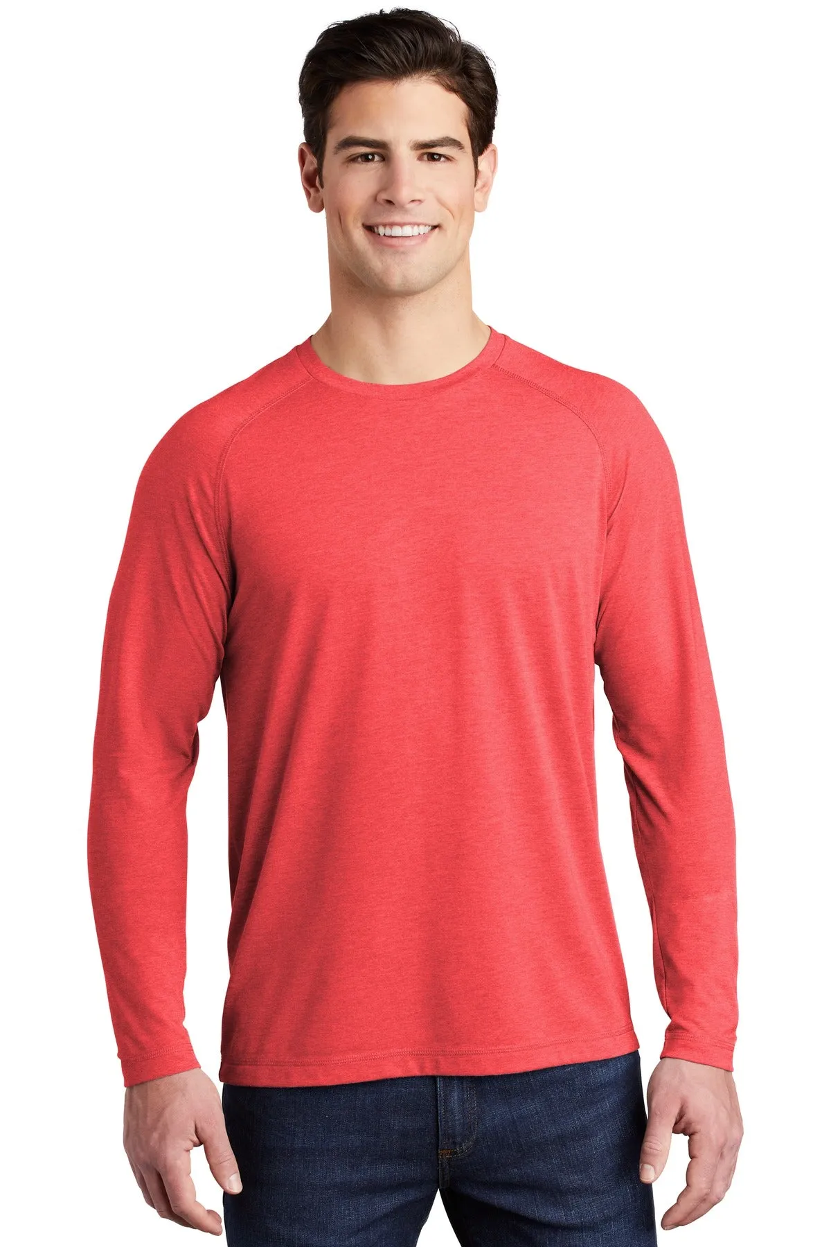 Sport-Tek ¨ PosiCharge ¨ Long Sleeve Tri-Blend Wicking Raglan Tee ST400LS