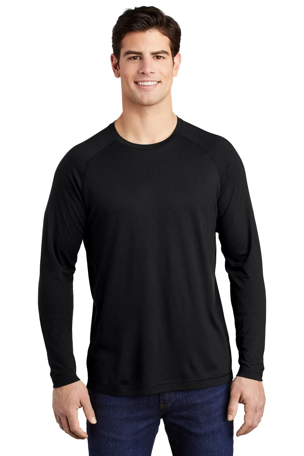 Sport-Tek ¨ PosiCharge ¨ Long Sleeve Tri-Blend Wicking Raglan Tee ST400LS
