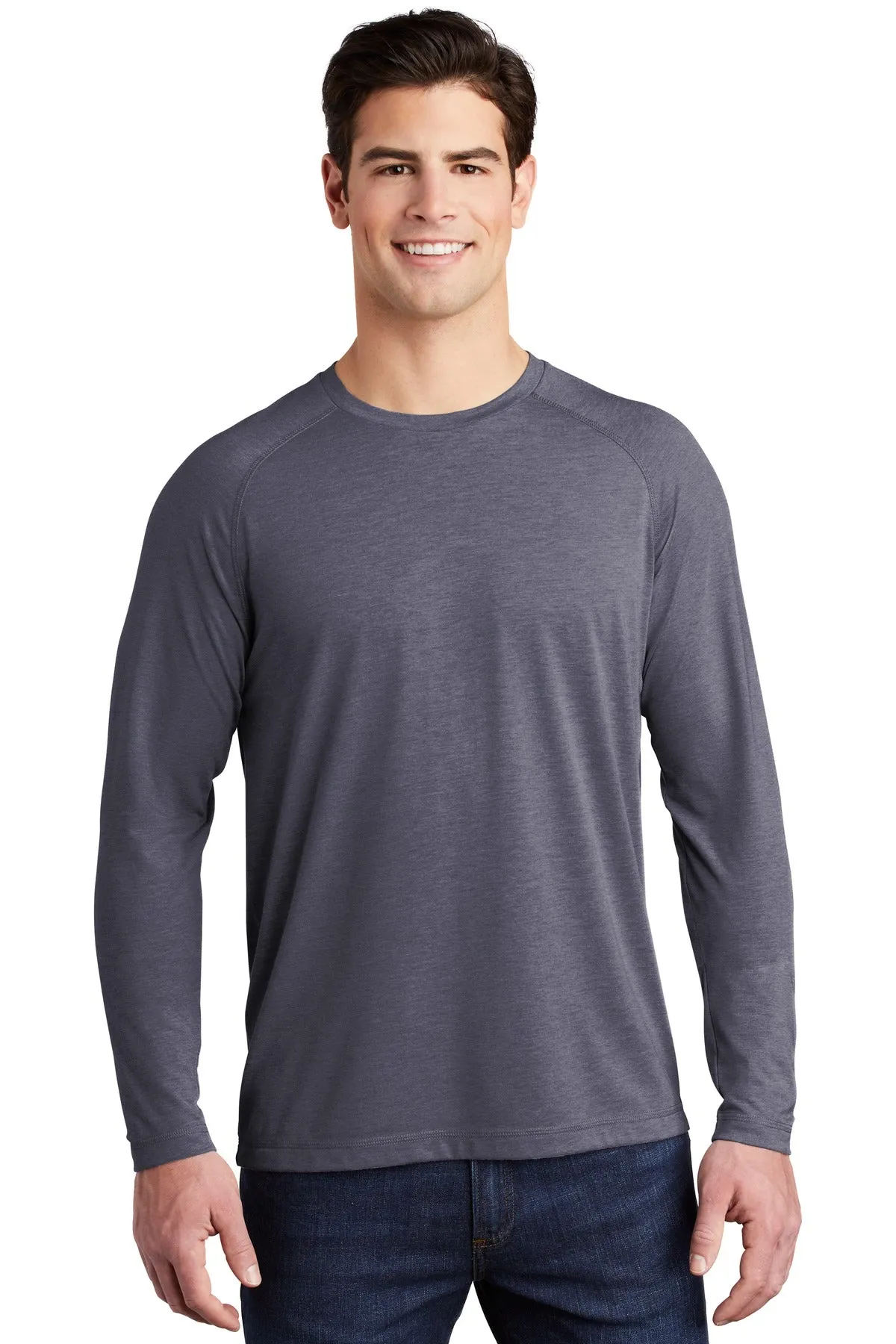 Sport-Tek ¨ PosiCharge ¨ Long Sleeve Tri-Blend Wicking Raglan Tee ST400LS