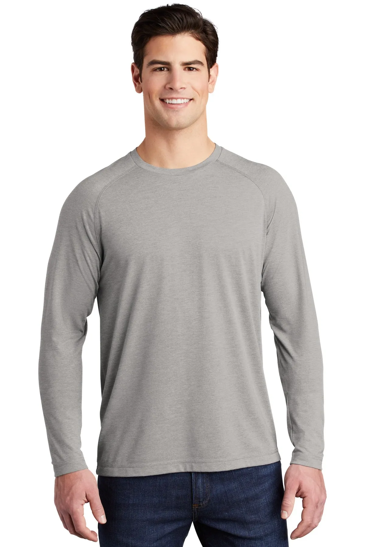 Sport-Tek ¨ PosiCharge ¨ Long Sleeve Tri-Blend Wicking Raglan Tee ST400LS