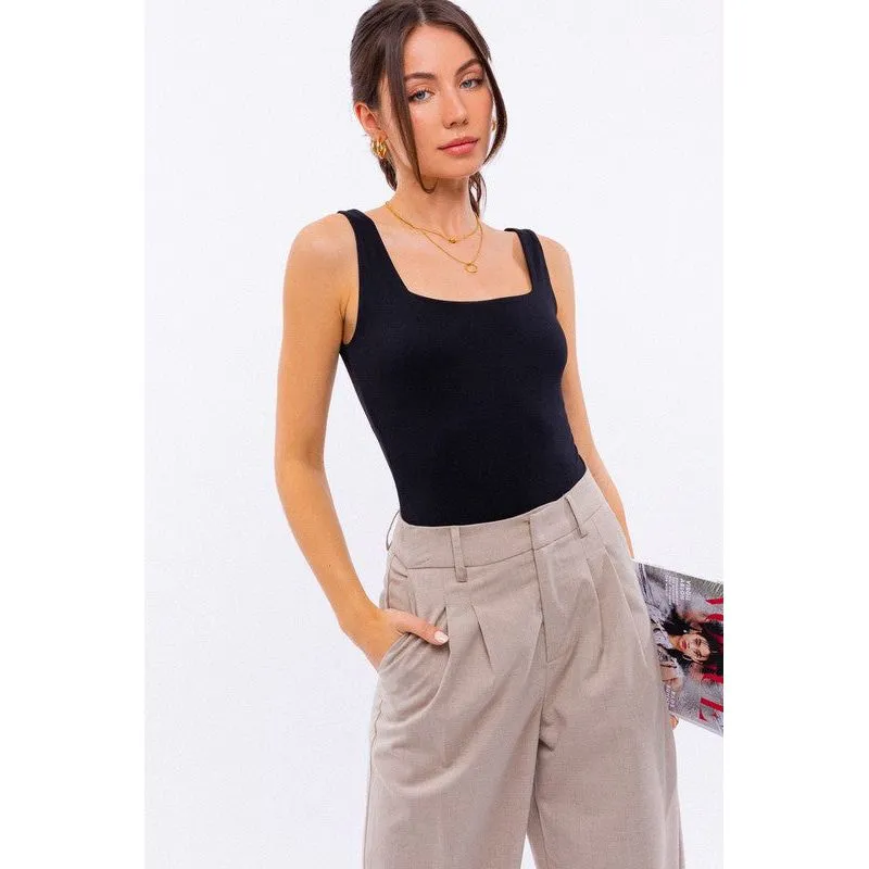 Square Neck Tank Bodysuit