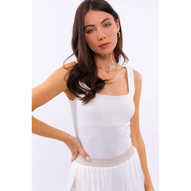 Square Neck Tank Bodysuit
