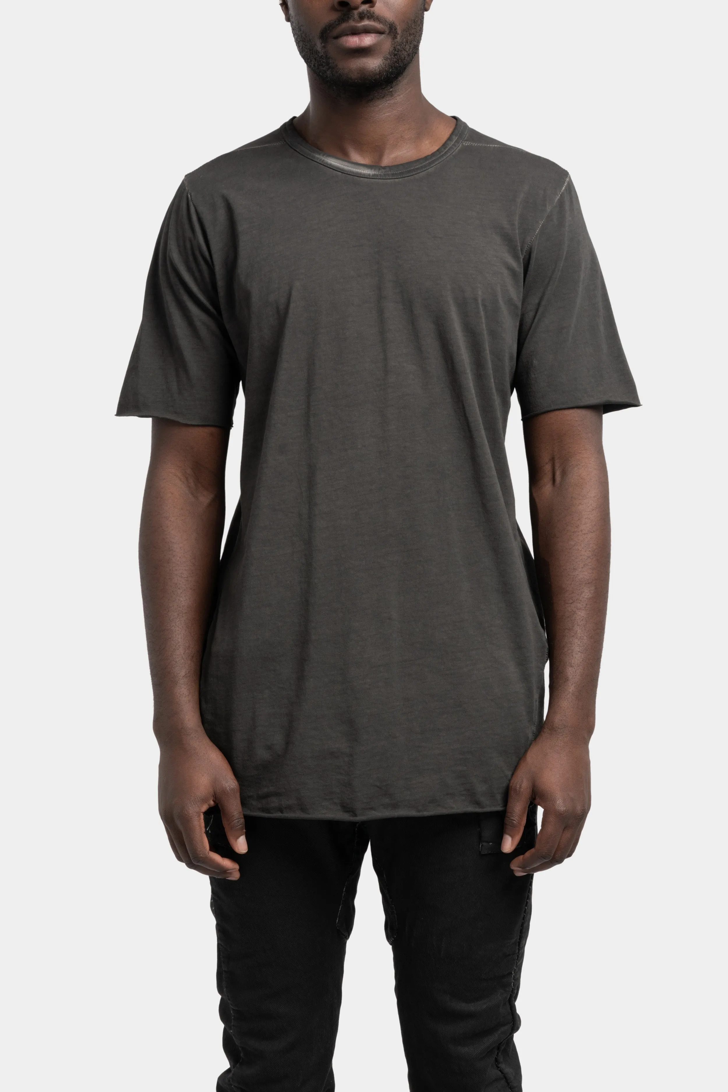 Staple spine detail t-shirt, Plomb