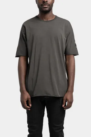 Stapled cotton t-shirt, Plomb grey