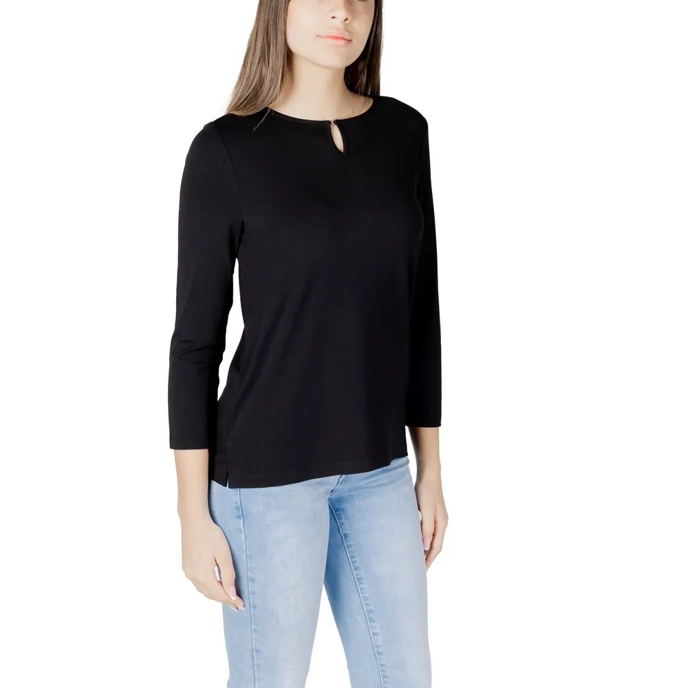 Street One Black Viscose Tops & T-Shirt