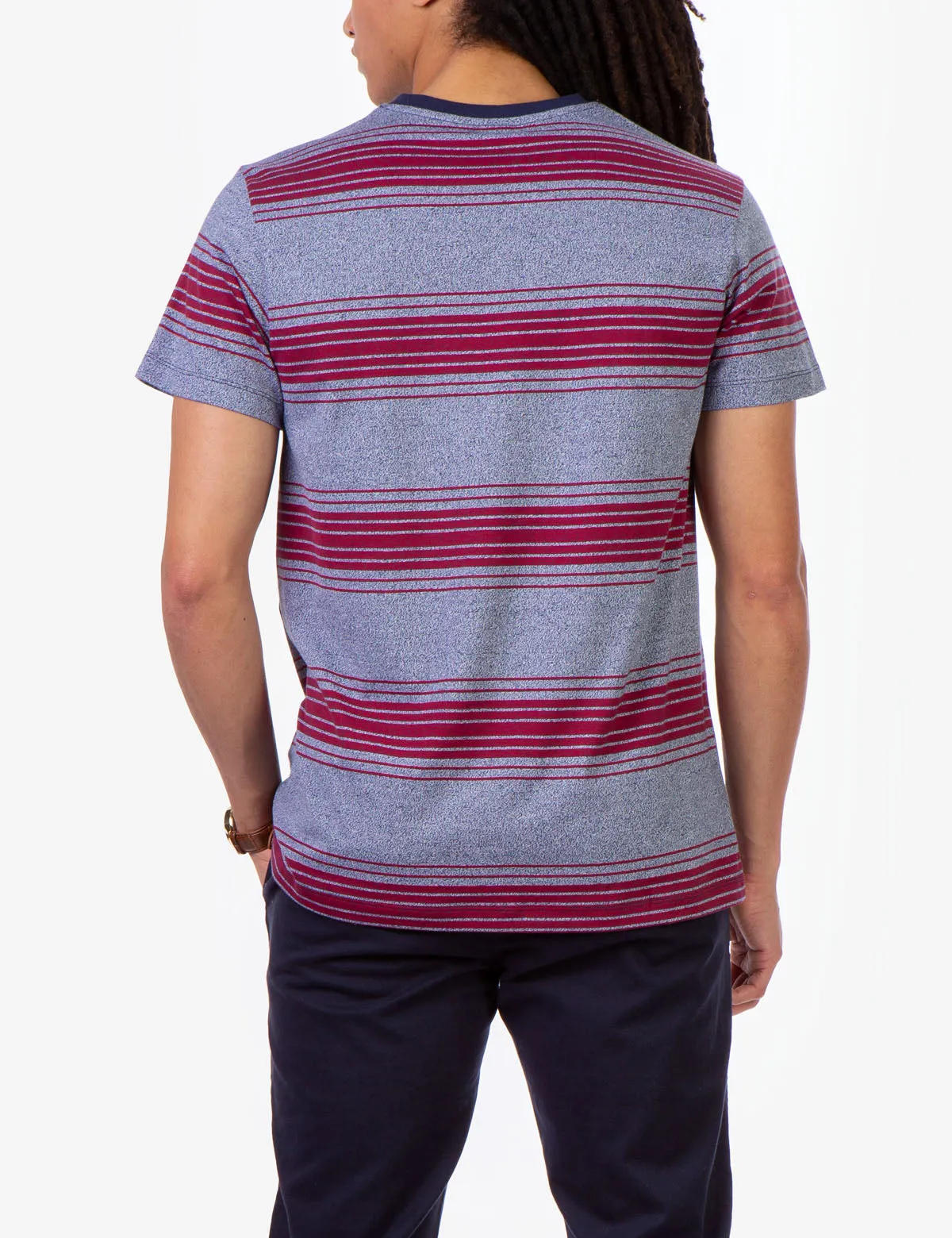 STRIPE CREW NECK T-SHIRT