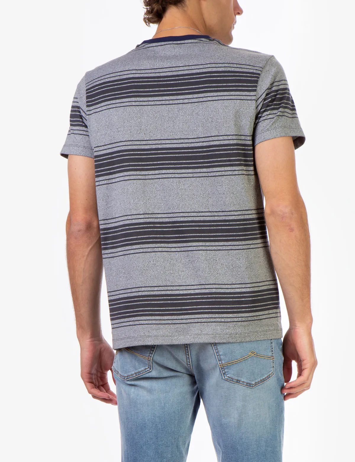 STRIPE CREW NECK T-SHIRT