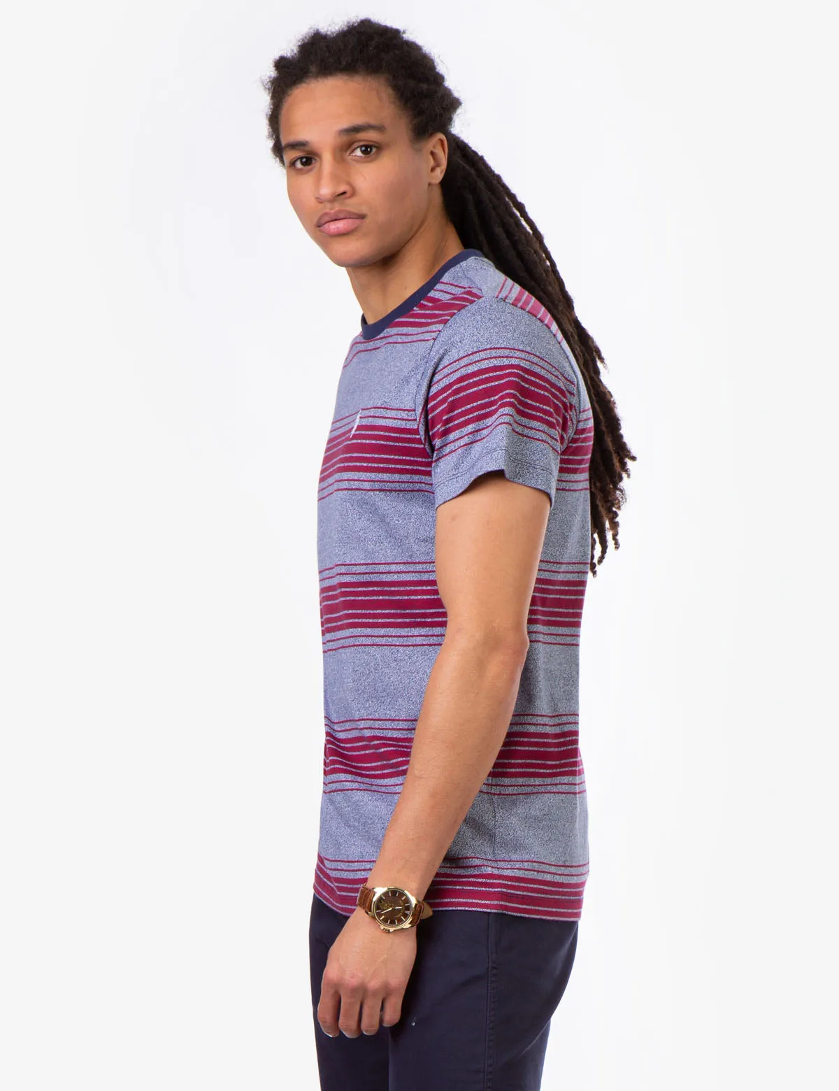 STRIPE CREW NECK T-SHIRT