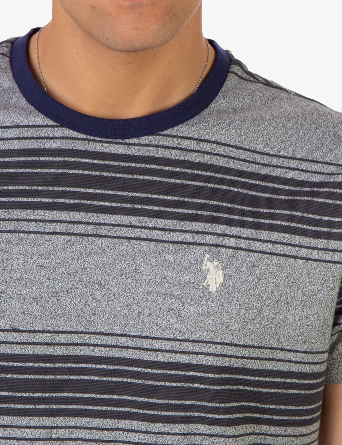 STRIPE CREW NECK T-SHIRT