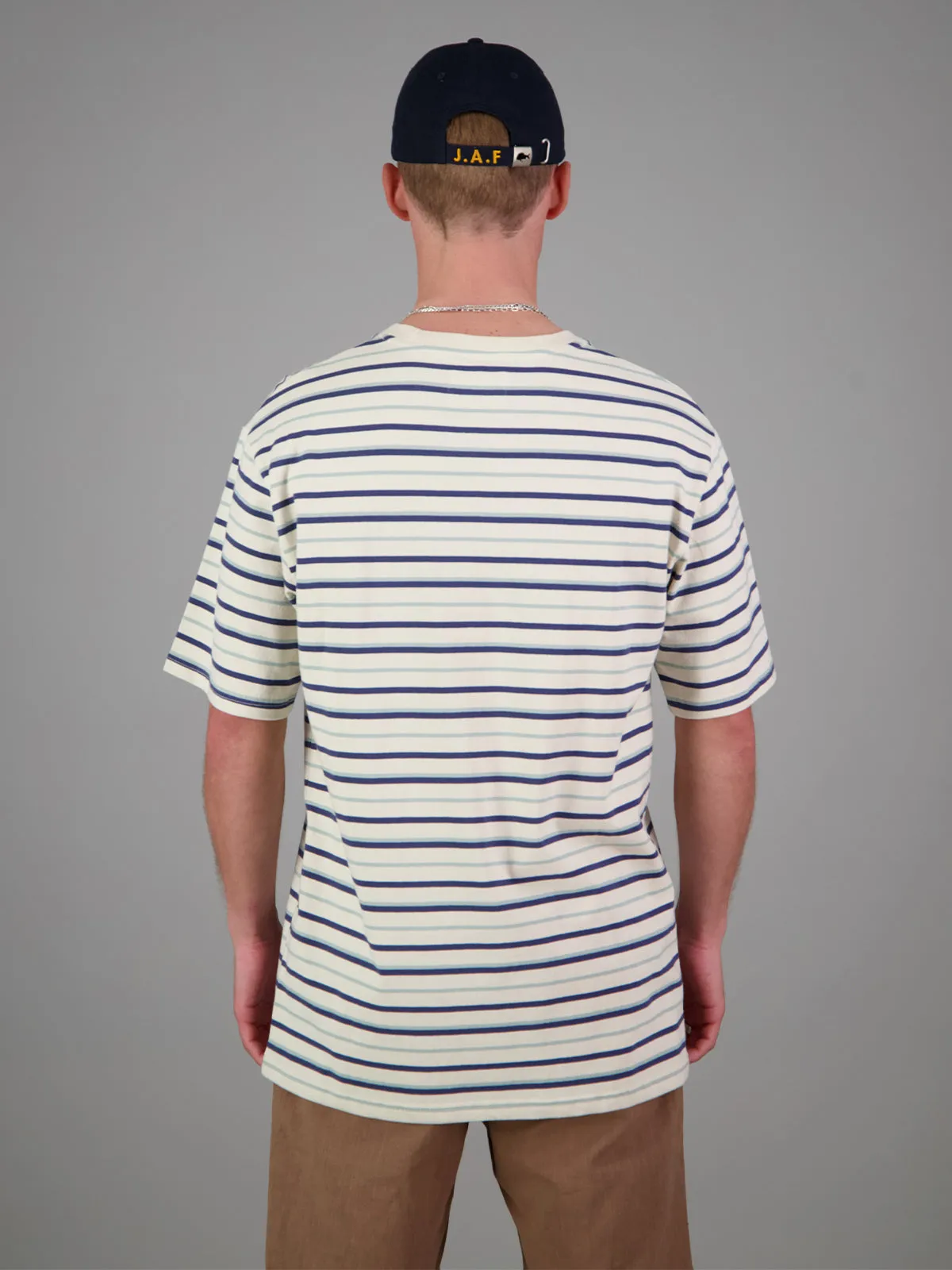 STRIPE HORIZON TEE - BLUE STRIPE