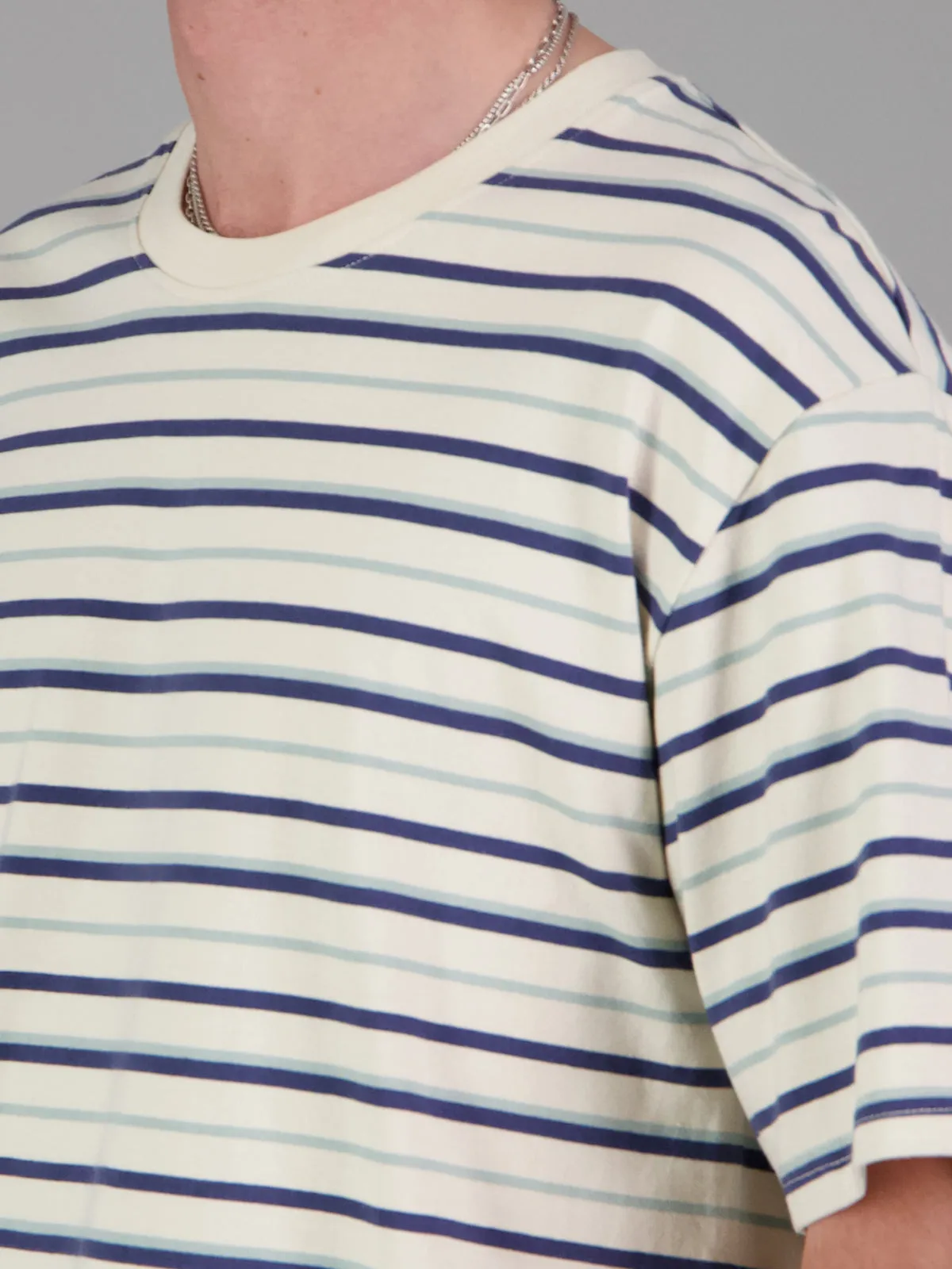 STRIPE HORIZON TEE - BLUE STRIPE