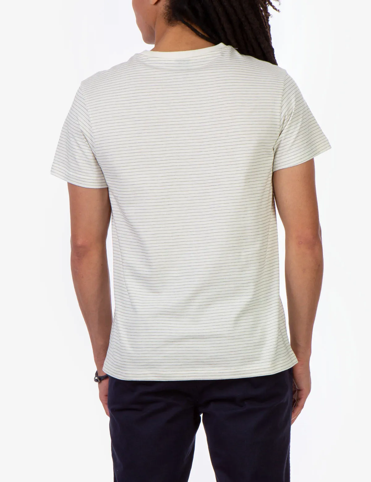 STRIPE SHADOW CREW NECK T-SHIRT