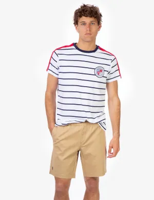 STRIPE USA PATCH LOGO T-SHIRT
