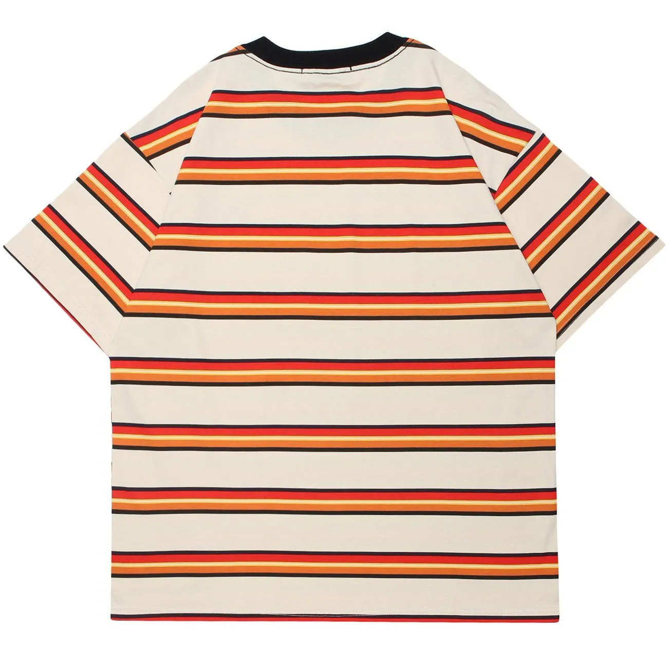 Striped Bright Color Matching Tee