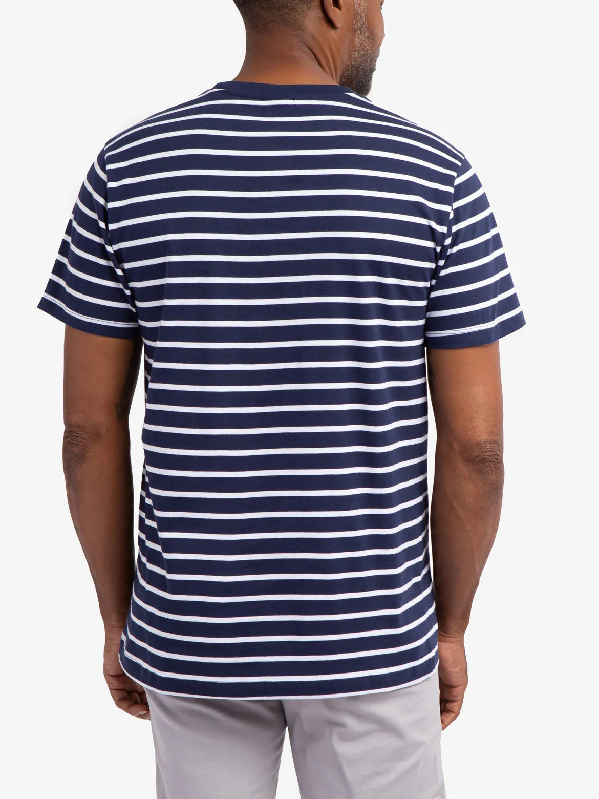 STRIPED CHEST POCKET T-SHIRT