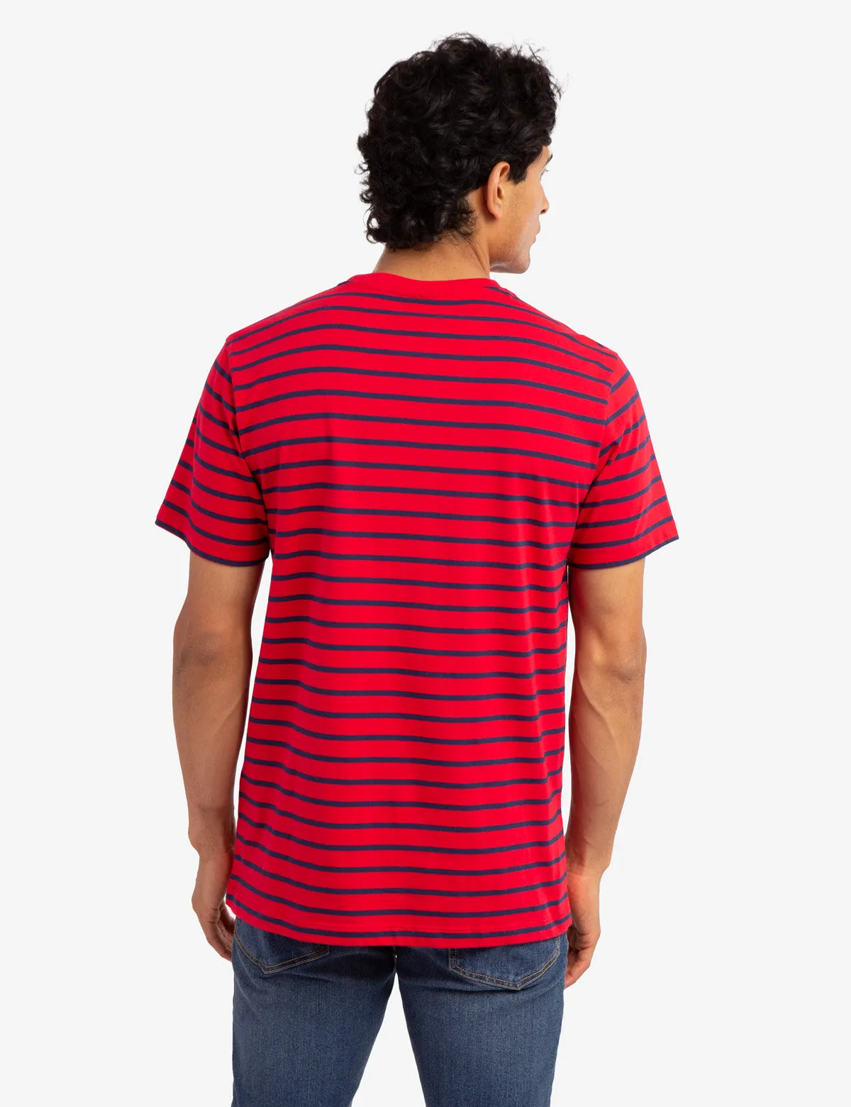 STRIPED CHEST POCKET T-SHIRT