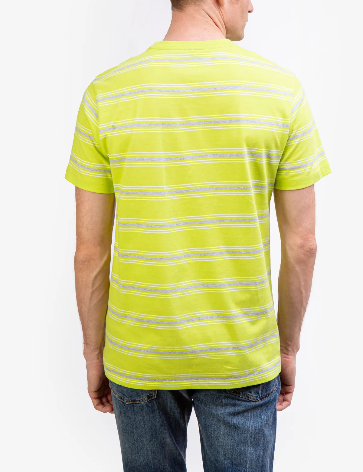 STRIPED JERSEY CREW NECK T-SHIRT