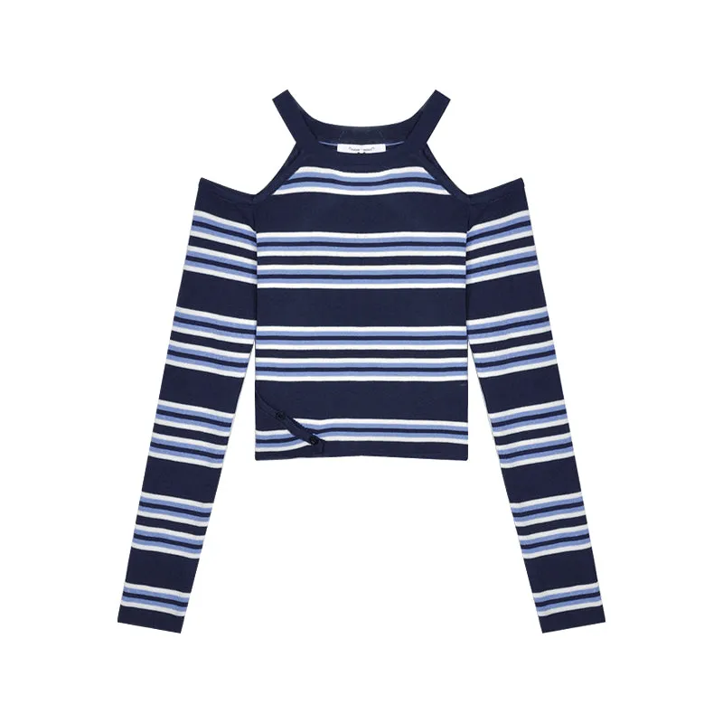 Striped long-sleeved t-shirt KF81740