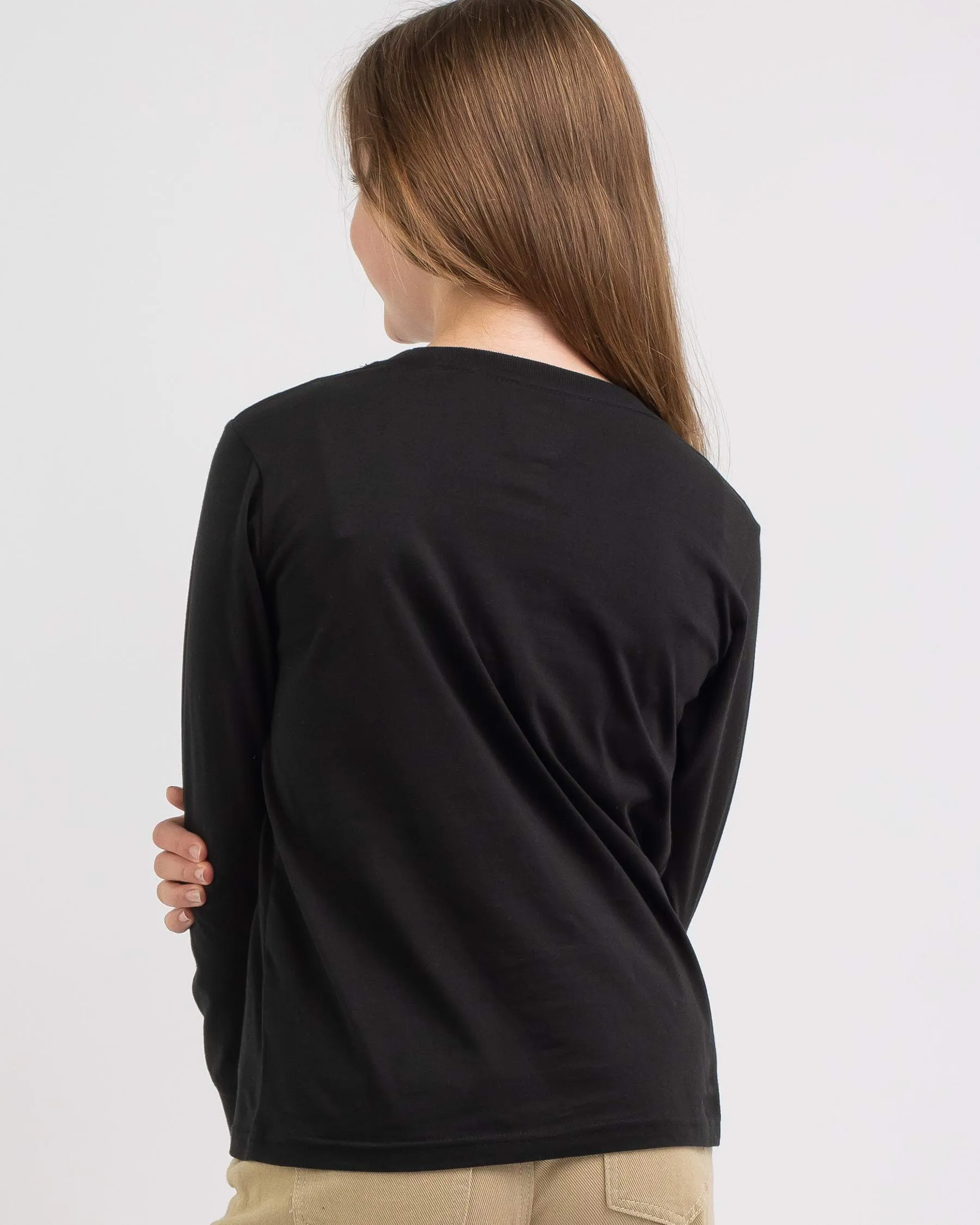 Striped Reverse Dot L/S - Black