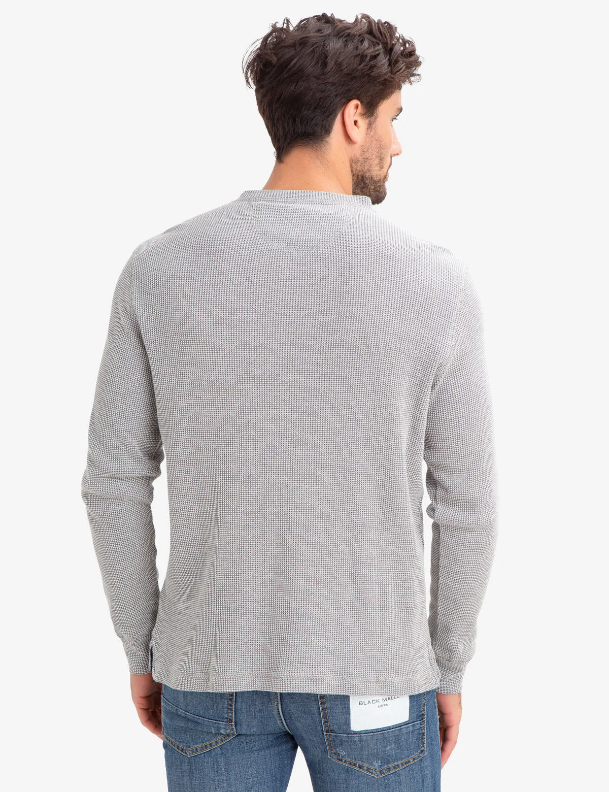 STRIPED THERMAL HENLEY