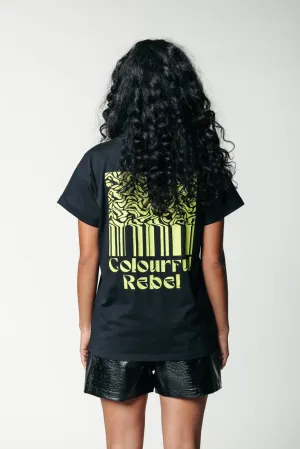 Striped Waves T-shirt | Black