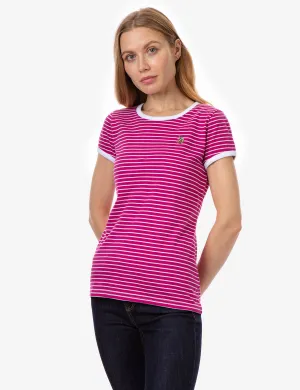 STRIPED YARN DYE RINGER T-SHIRT