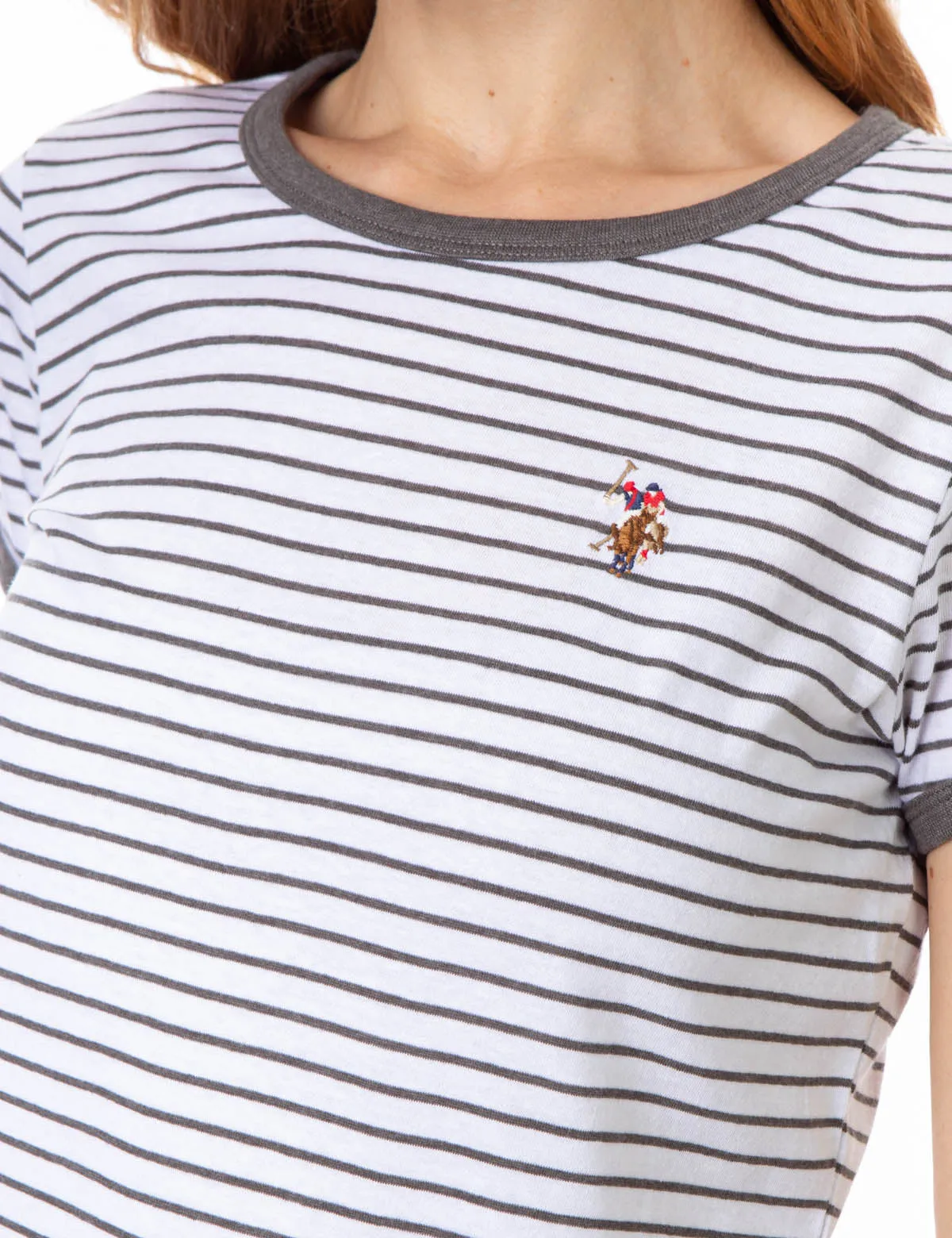 STRIPED YARN DYE RINGER T-SHIRT