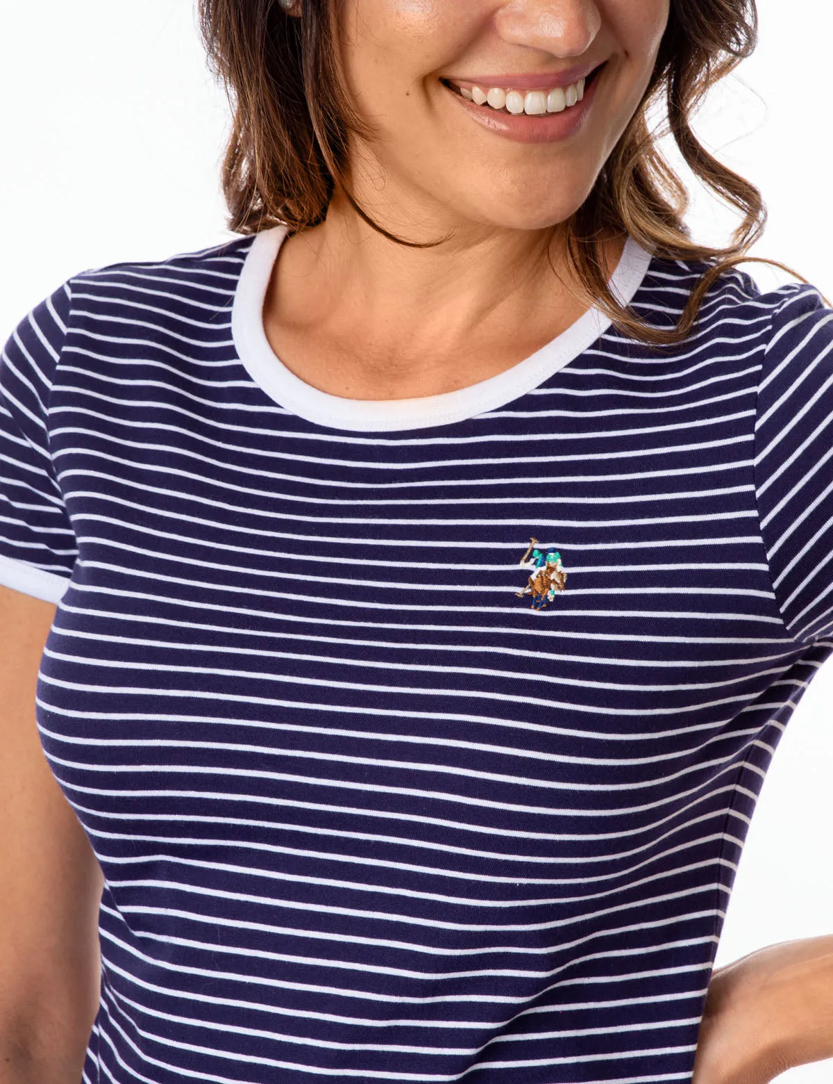 STRIPED YARN DYE RINGER T-SHIRT