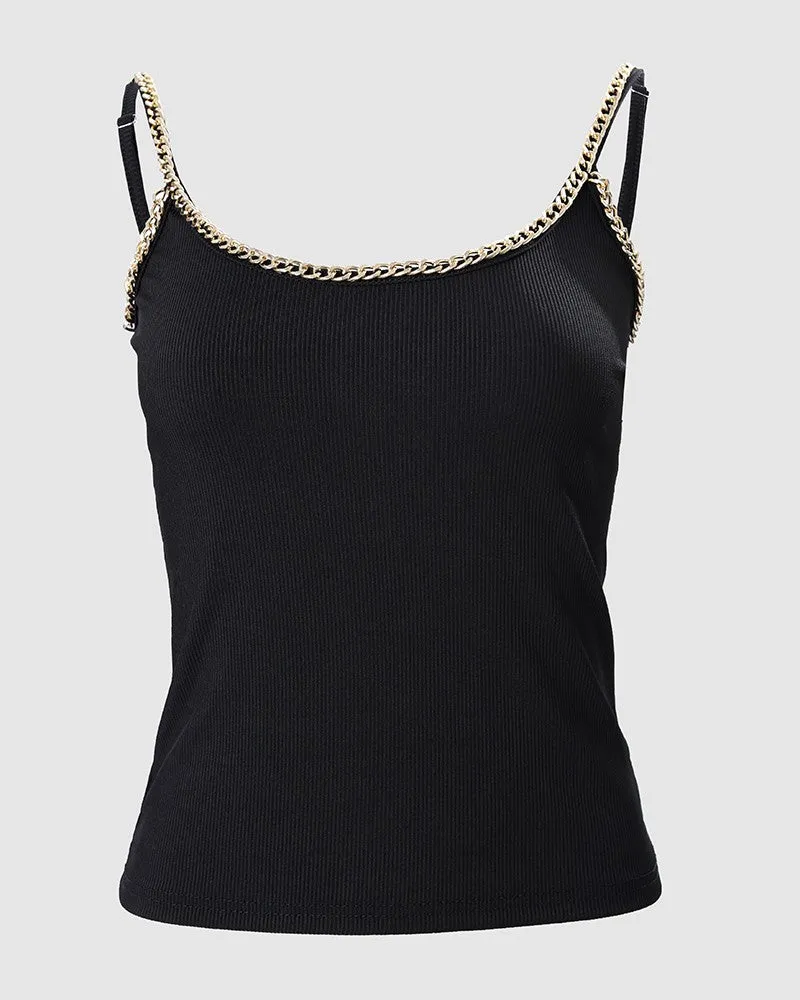 Summer Ribbed Cami Tanks Tops Sexy