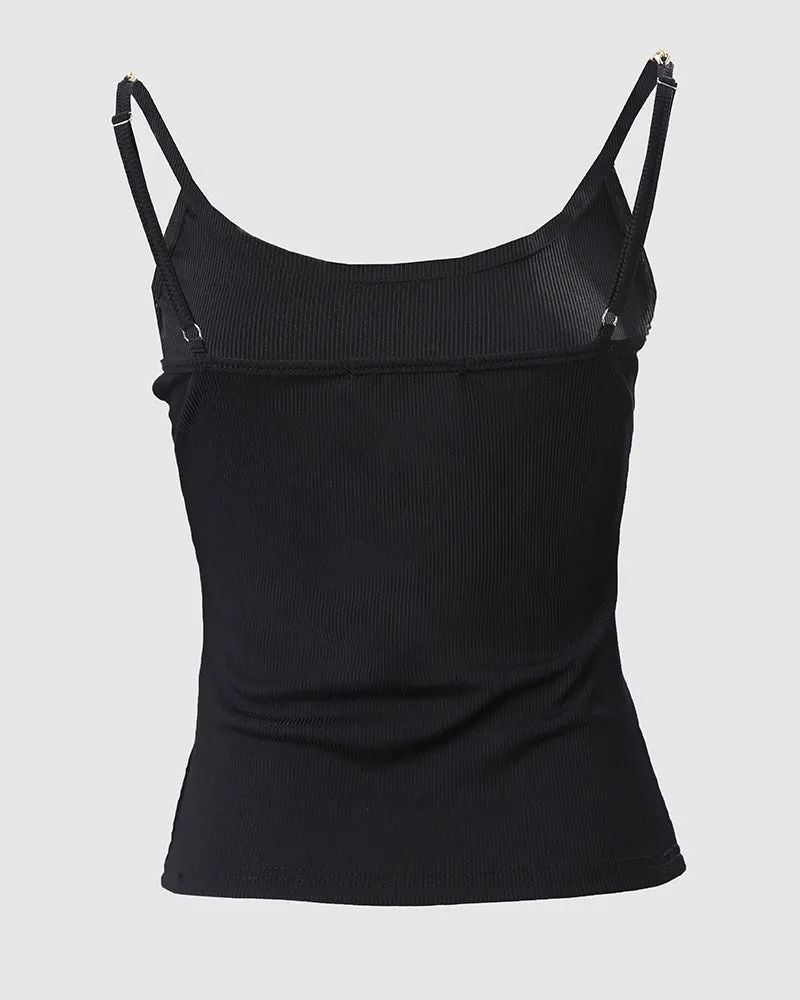 Summer Ribbed Cami Tanks Tops Sexy