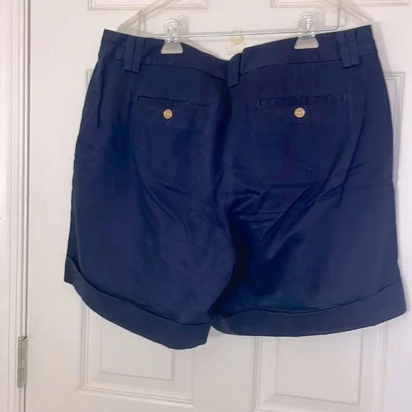 SUMMER SALE 🔥🔥 Ralph Lauren Navy Blue Cotton Summer Shorts Size 14