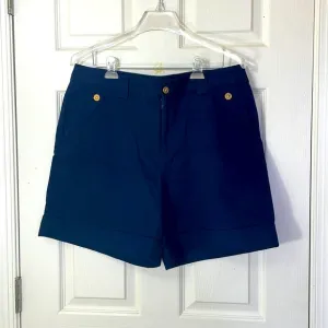 SUMMER SALE 🔥🔥 Ralph Lauren Navy Blue Cotton Summer Shorts Size 14
