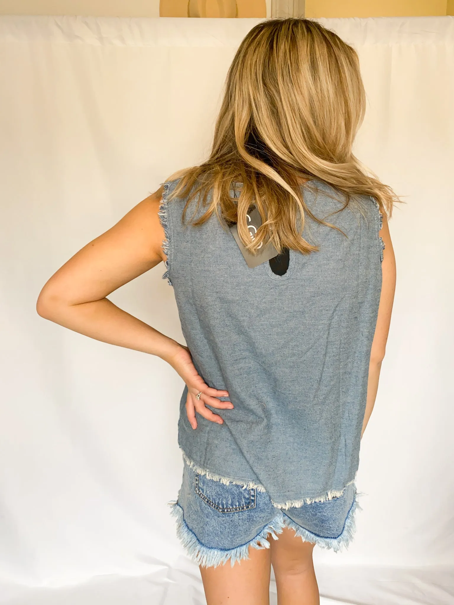Sweet Love Tank, Denim