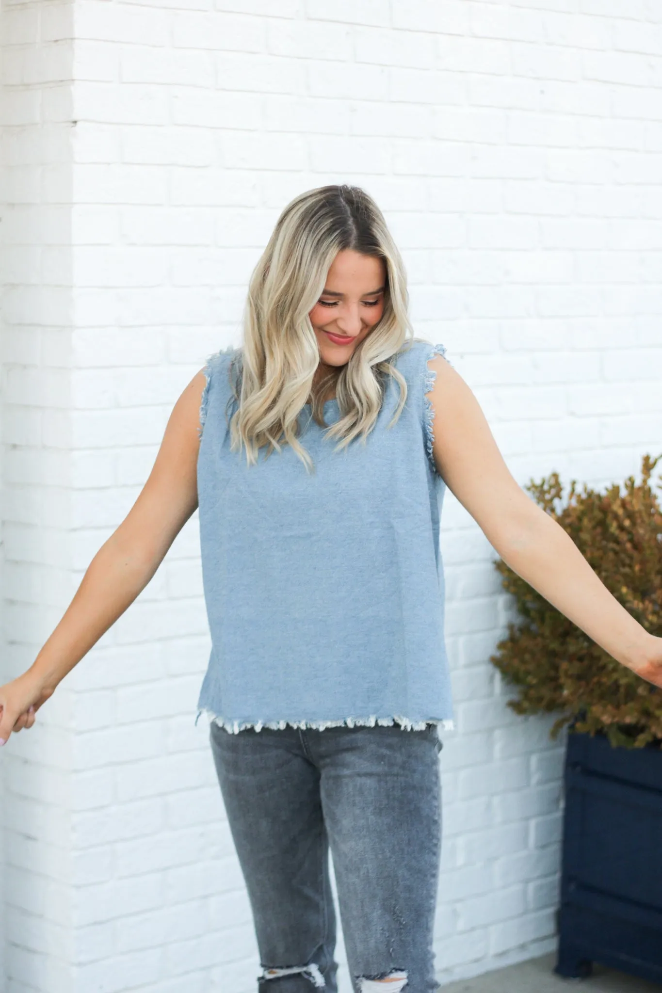 Sweet Love Tank, Denim