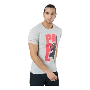 T-shirt Padel Cotton Grey